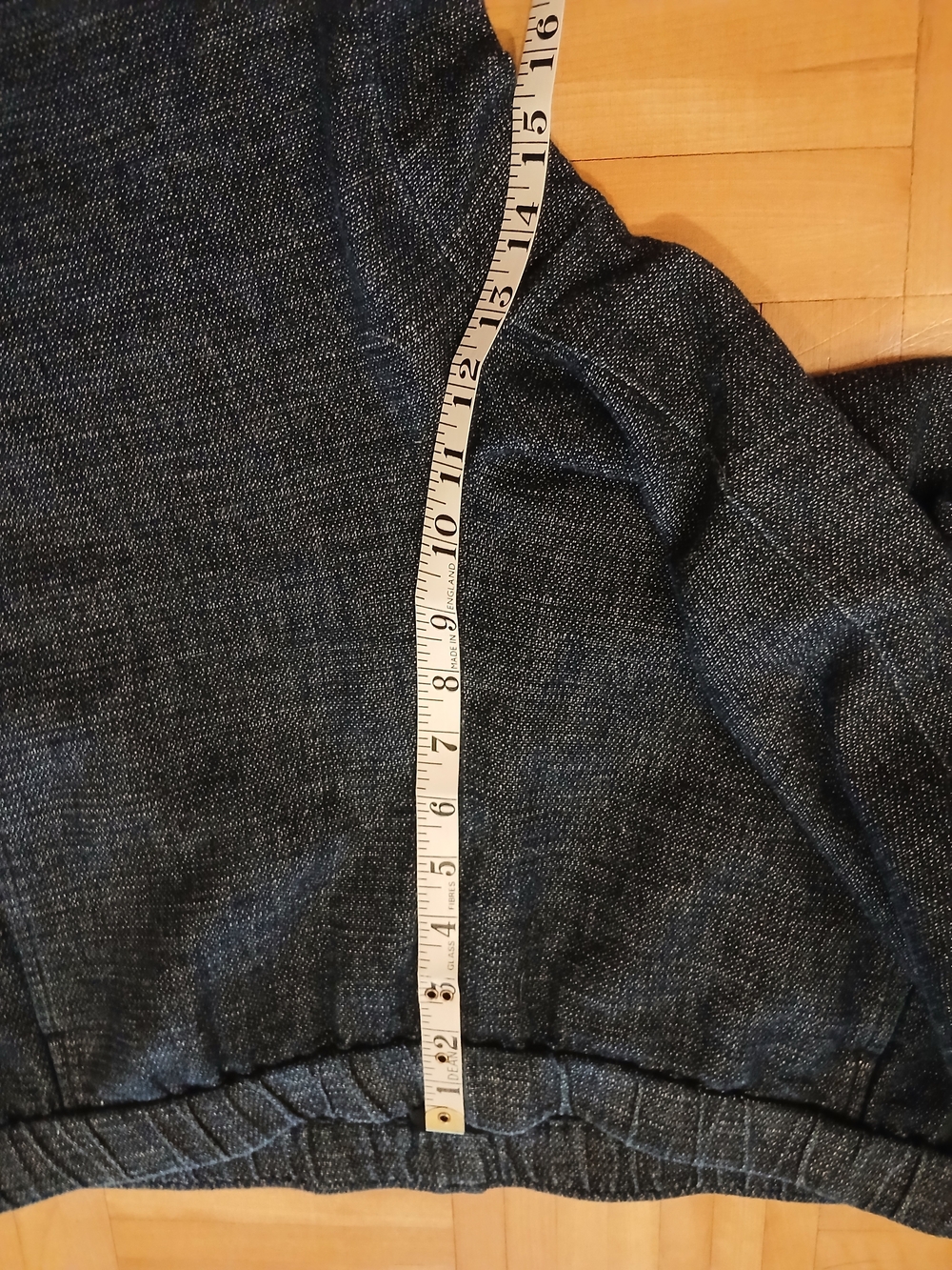 Eileen Fisher Dark Charcoal Elastic-Waist Linen-Blend Chinos - Picture 9 of 11